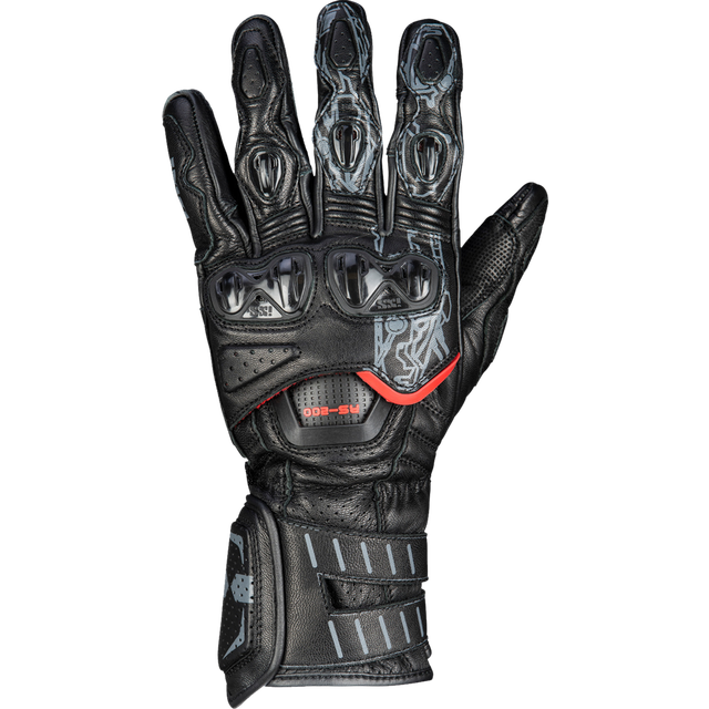 IXS RS-200 3.0 Gloves, black, Size M for Men