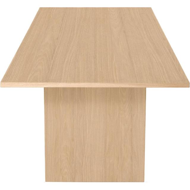 Gubi - Private Dining Table, 260cm - Light Stained Oak Veneer - Matbord - Space Copenhagen - Träfärgad - Trä