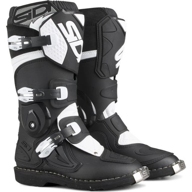 Sidi Flame Youth Crosstövlar Svart-Vit 34