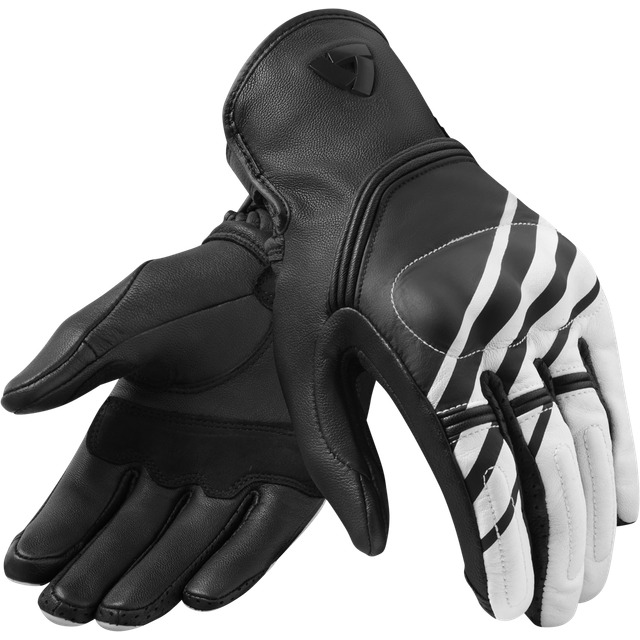 Revit Redhill Motorcycle Gloves, black-white, Size M for Men