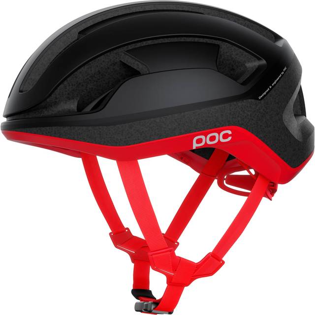 Poc Omne Lite - Cykelhjälm Uranium Black / Prismane Red Matt M (54 - 59 cm)