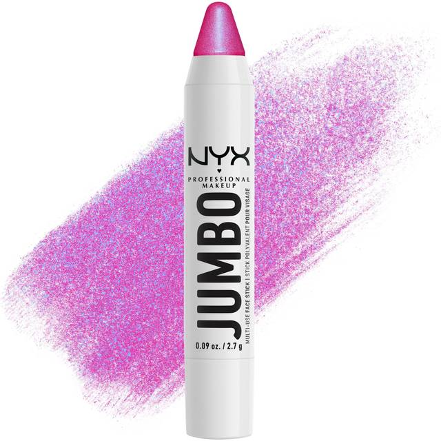 NYX Professional Makeup skimrande highlighter penna för ansiktet, för individuell look och intensiv färg, med närande oljor, jumbo highlighting pinne, färg: Blueberry muffin, 1 styck