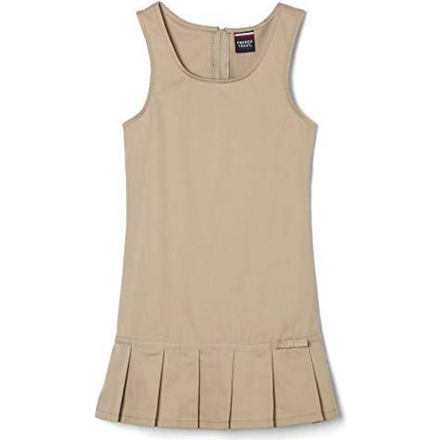 French Toast Girls' Big Pleated Ribbon Bow Jumper  Khaki  20