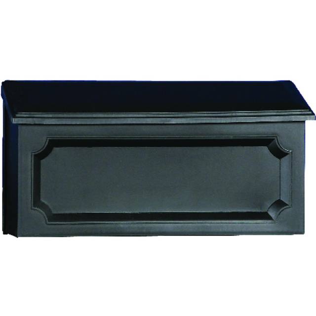 Architectural Mailboxes Windsor Plastic Wall Mount Mailbox  WMH00BAM  Black  Small Capacity