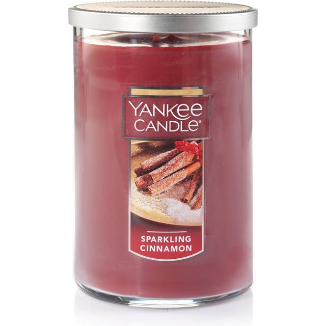 Yankee Candle Sparkling Cinnamon  Classic 22oz Large Dual-Wick Tumbler Candle  Long-Lasting Burn Time  Ideal for Holidays and Gift-Giving