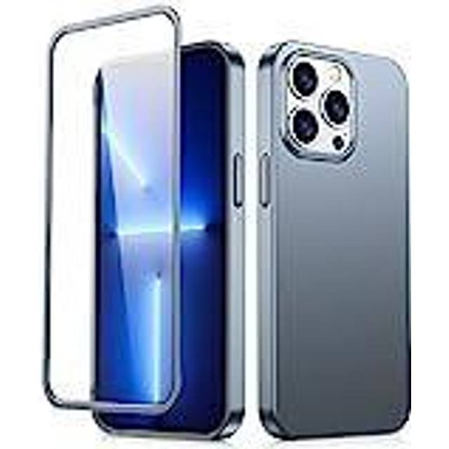 JoyRoom JR-BP928 blandad 360° heltäckande skyddande telefonfodral (telefonfodral + skärmskydd) för Iphone 13 Pro Max - fläckgrå