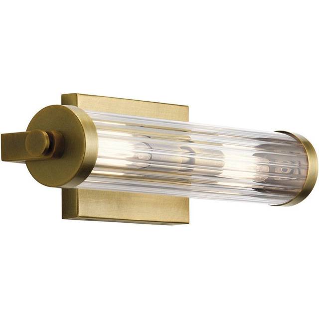 Kichler QN-AZORES2-NBR Azores 2 Light Bathroom Wall Light Natural Bras