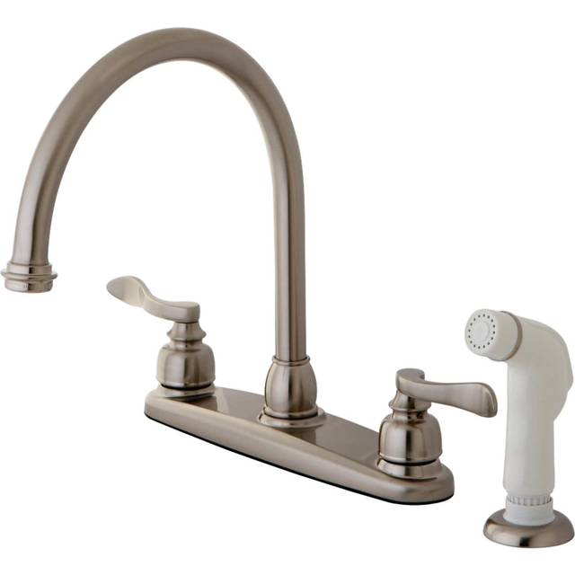 Kingston Brass KB8798NFL NuWave French Centerset Kitchen Faucet  Brush