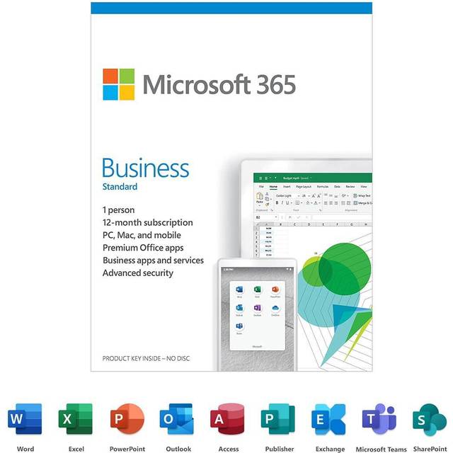 Microsoft 365 Business Standard Europe 1 Year 15 Devices (Digital Download)