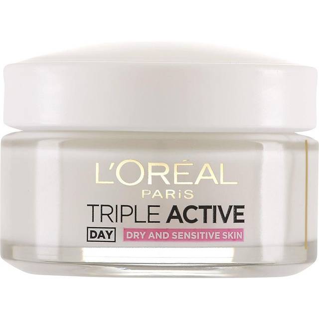 L'Oréal Paris, dagkräm för torr och känslig hud, Triple Active, 50 ml