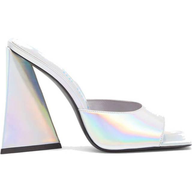 The Attico Devon metallic leather mules