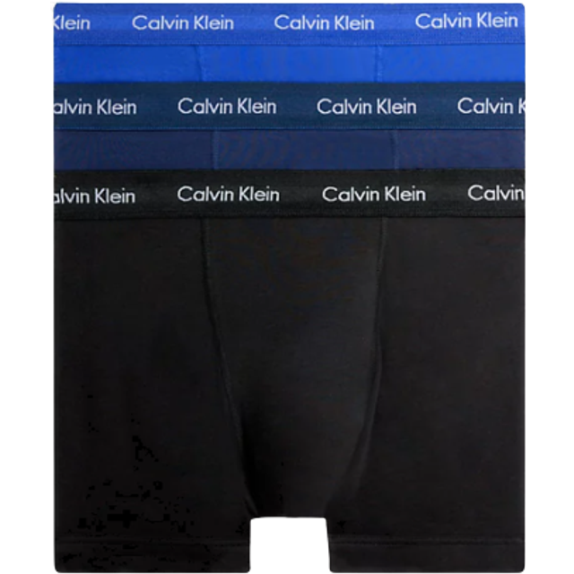Calvin Klein herr Trunk Trunk 3pk 0000u2662g, C-svart/blå/blå, S