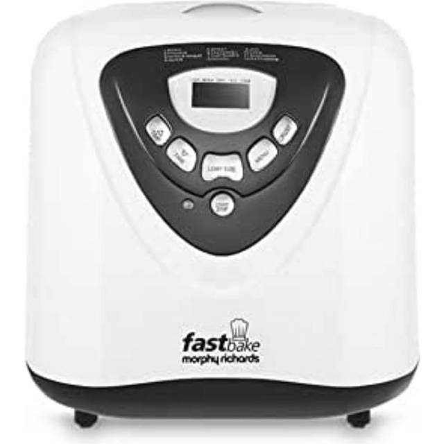 Morphy Richards Fastbake Breadmaker, 12 Programmes, 1.5lb, 2lb Loaf Sizes, 13 Hour Delay Timer, Keep Warm, 48281