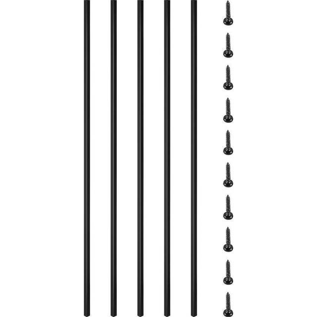 Vevor TYCZFXL44-0.5I1GWV0 44 x 0.5 in. Staircase Baluster with Screws, Black - Pack of 16