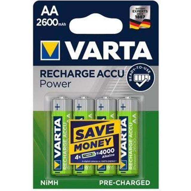 Varta AA Recharge Accu Power 2600mAh 4-pack