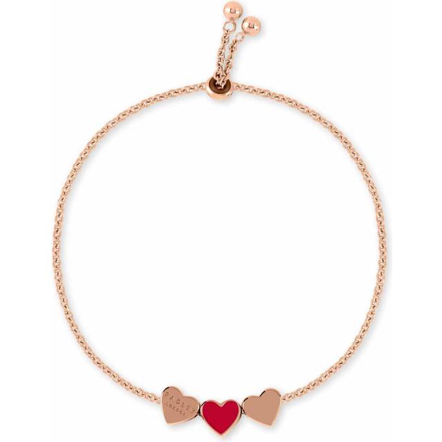 Radley Rose Gold Tone Red Heart Bracelet