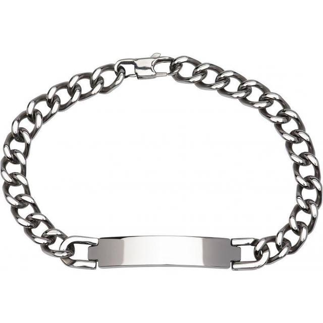 Unique &amp; Co Steel Curbed Link Bracelet, 21cm