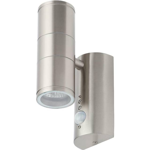 Forum Coast Islay PIR Up/Down Wall Light Stainless Steel