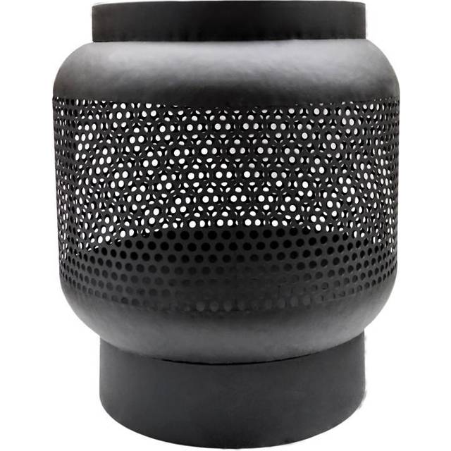 Ivyline Tall Buttermere Basket Outdoor Fire Pit Black H51cm W45cm, Black