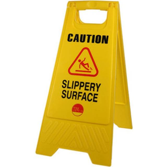 TIMCO Aframe Safety Sign Caution Slippery Surface - 747015- you get 3