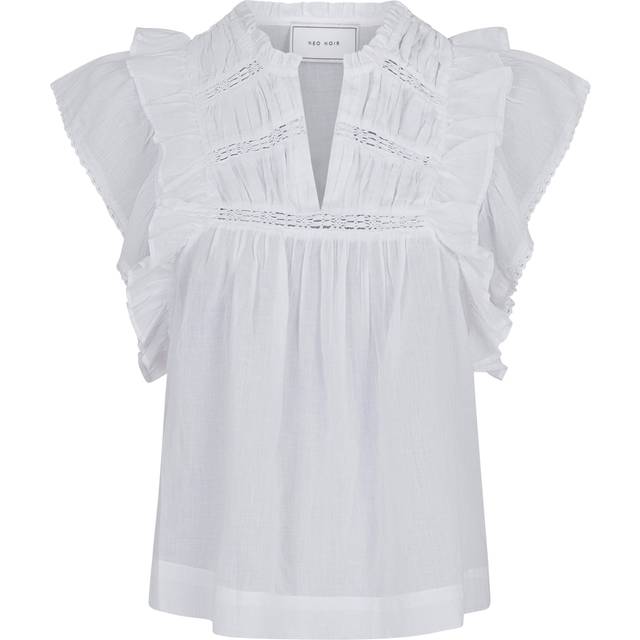 Neo Noir Jayla S Voile Top - White