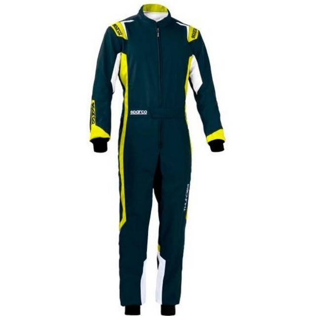 Sparco Thunder Kart Suit - 120cm, Grey / Fluro Yellow