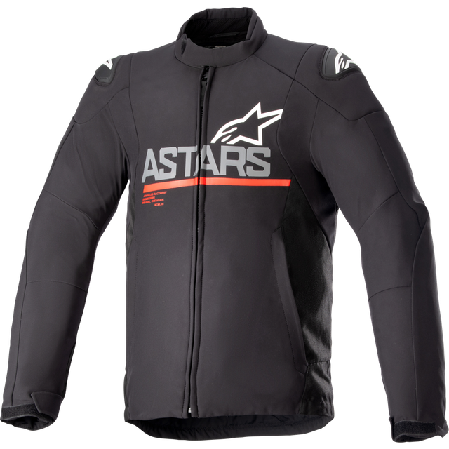 Alpinestars SMX waterproof Motorcycle Textile Jacket, black-grey-red, Size 2XL for Men