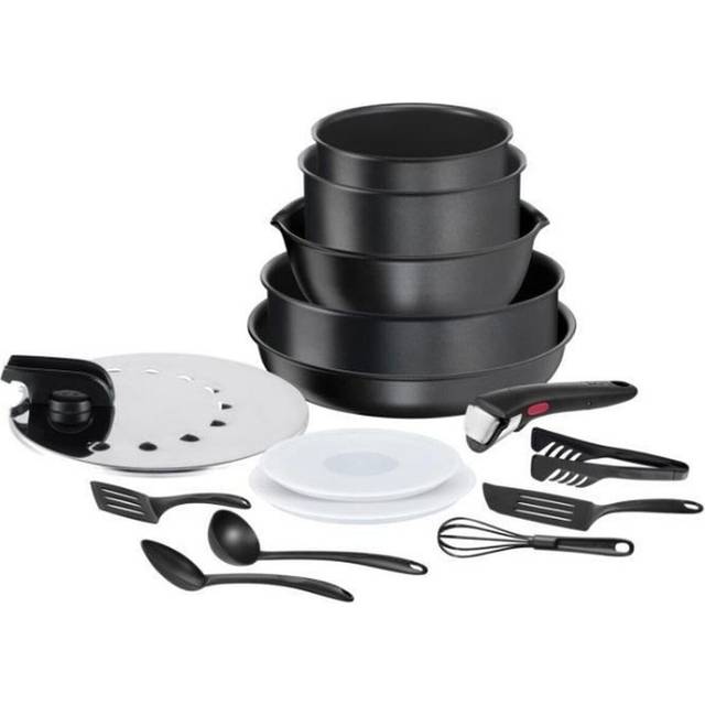Tefal Ingenio Daily Chef L7629902 15-Piece Pan Set - Black Induction