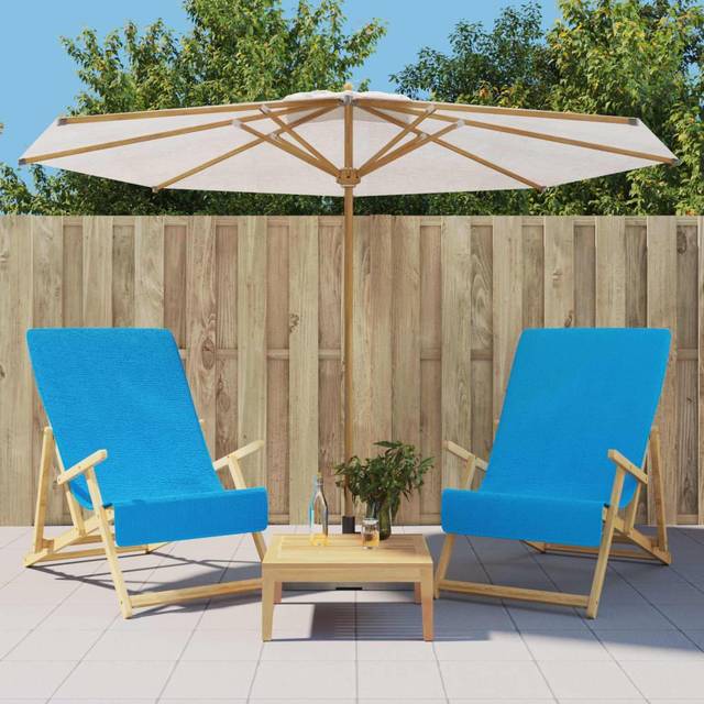 vidaXL Badhanddukar 2 st turkos 60x135 cm tyg 400 gsm