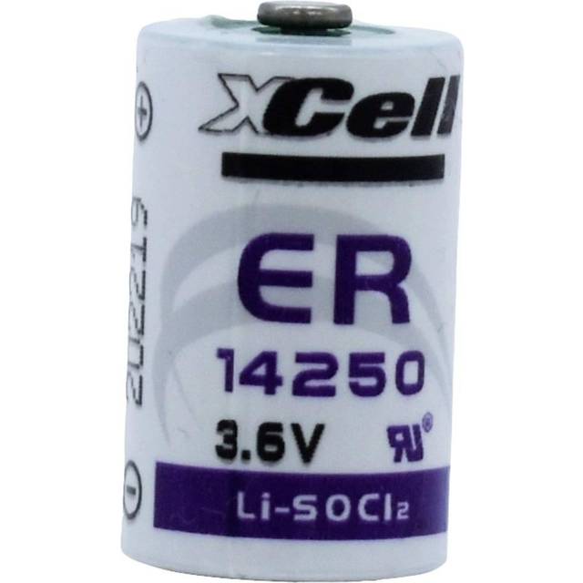 XCell ER14250 Battery 1/2 AA Lithium 3.6V 1200mAh For Electronics