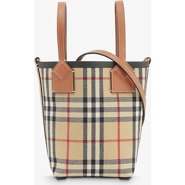Burberry Women's Embroidered Fabric London Bucket Bag in Printed | 8070461 Color A7026 (One Size)