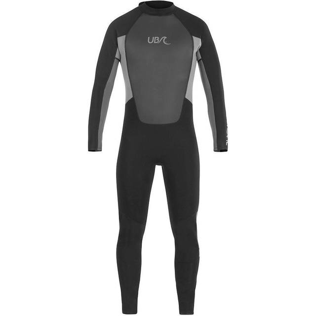 UB Mens Blacktip Mono Long Wetsuit - Medium - Black/Grey