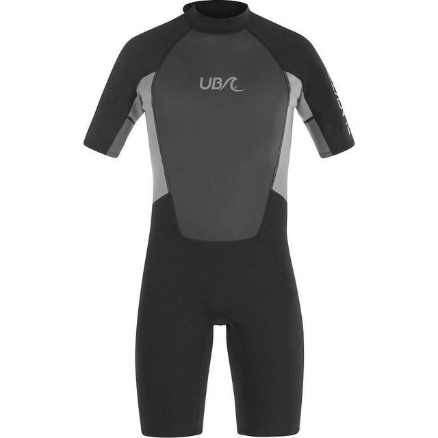 UB Mens Blacktip Mono Shorty Wetsuit - XXLarge - Black/Grey