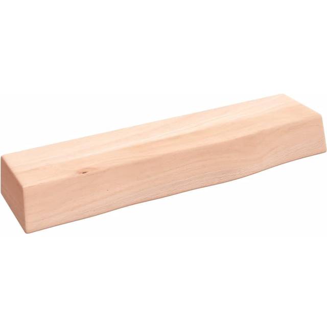 vidaXL Hyllplan 40x10x6 cm obehandlad massiv ek