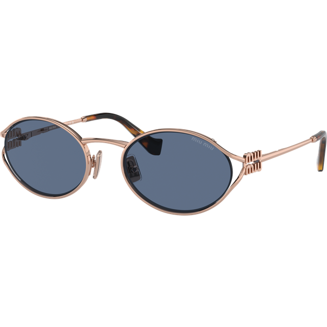 Miu Miu Woman MU 52YS  ZVF1V1 Sunglasses Metal Pink Blue Round Normal