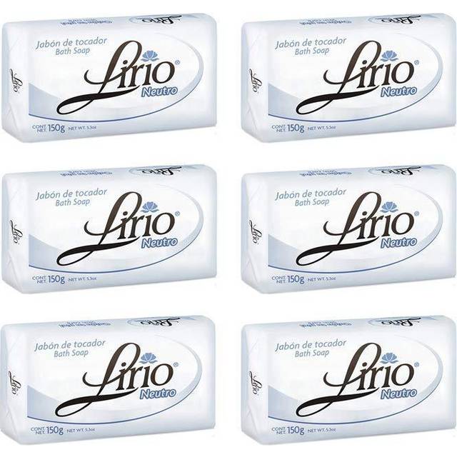Lirio Neutro Bar Soap. Neutral Base  Anti-Acne and Eczema Treatment Soap. Mild Scent  No Harsh Chemicals. 5.3 Oz. Pack of 6