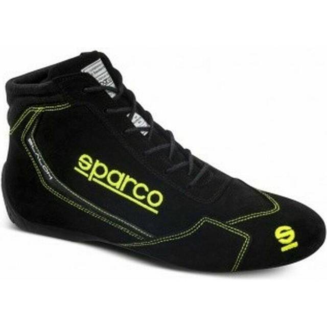 Sparco Slalom Race Boots - UK 5 / Eur 38, Black / Fluro Yellow