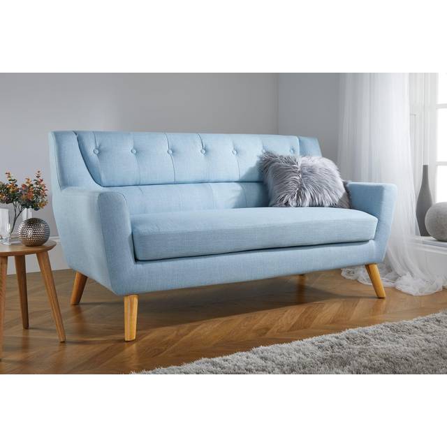 Birlea Lambeth Large Duck Egg Blue Fabric Sofa