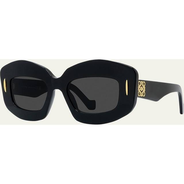 Loewe Woman Sunglass Chunky Anagram LW40114I -  Frame color: Black, Lens color: Grey