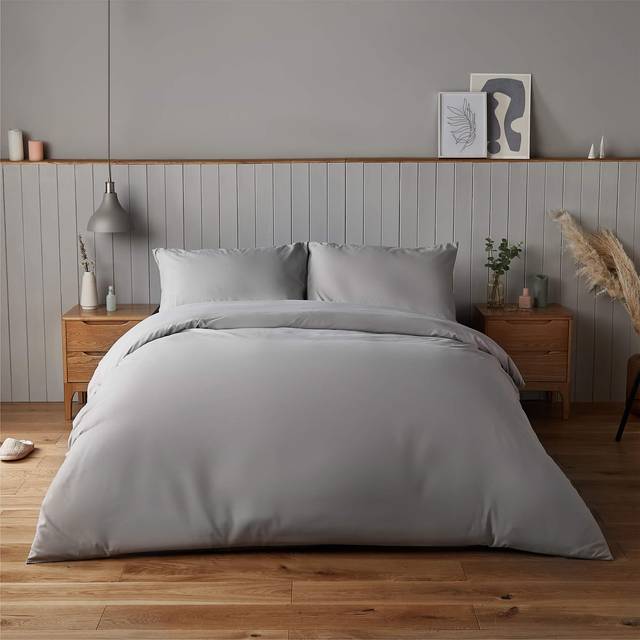 Silentnight Supersoft Dove Grey Duvet Set - Single (Single)