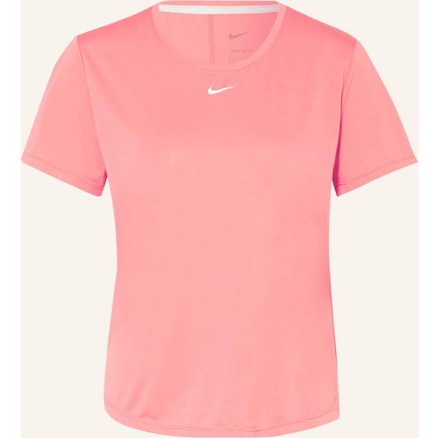 NIKE driFIT One Short Sleeve Top Pink (Storlek: S)
