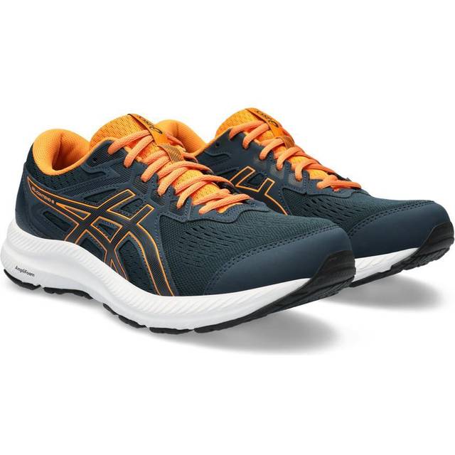 ASICS Gel-Contend 8 sneakers för män, Fransk blå ljus orange, 44 EU