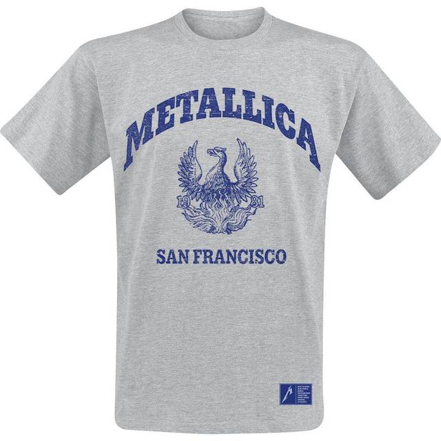 Metallica College Crest T-Shirt grey