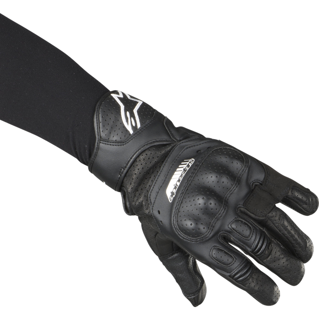 Alpinestars sp-5 leather gloves motorcycle motorbike - black