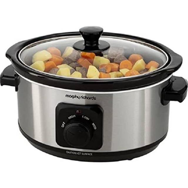 Morphy Richards 3.5L 460017 Slow Cooker - Brushed Stainless Steel - One Colour