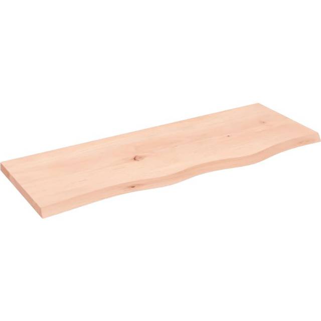 Vidaxl Wall Shelf 80X30X2 Cm Untreated Solid Wood Oak, Brown