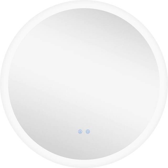 Kleankin Illuminated Bathroom Mirror With Defogging Film, Silver