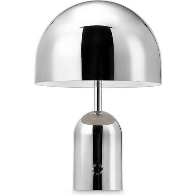 Tom Dixon - Bell LED Table Lamp with Battery - silber/LxBxH 19x19x28cm/LED 3W/3000K/160lm/CRI>90/dimmbar/mit USB-A Kabel - silver (28.0 x 19.0 x 19.0cm)