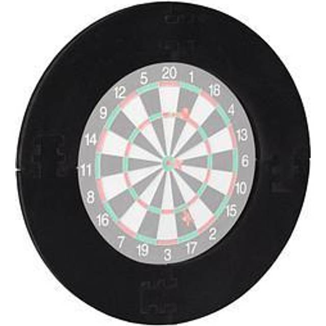 Relaxdays Darts Catchring R7, 4-Piece, Safety Surround for 45 cm Dartboards, Wall Protection, EVA, ? 72 cm, Black