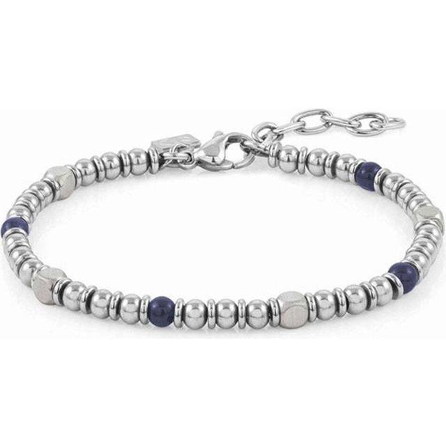 Nomination Instinct Stainless Steel Blue Agate Bead Bracelet 027905/043 - Silver